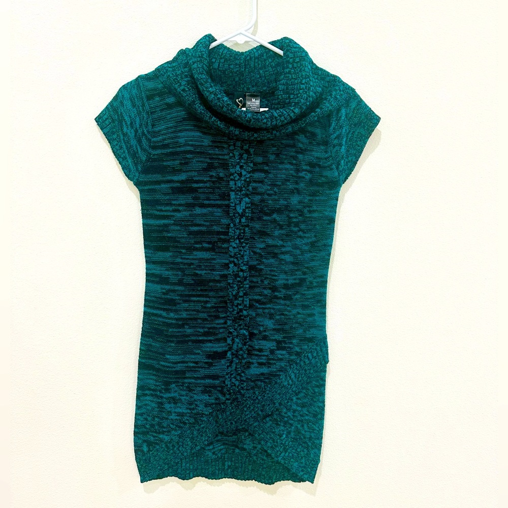 Red Paint - Green/Black Sweater dress